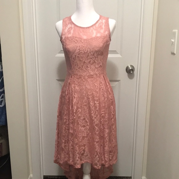 Mauve BBX Lephsnt Dress. High front low back dress. - Picture 1 of 8